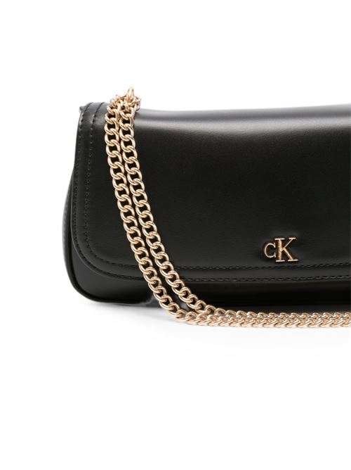 Borsa donna Calvin Klein Convertible nera con tracolla a catena Calvin Klein | LV04F3172GUB1